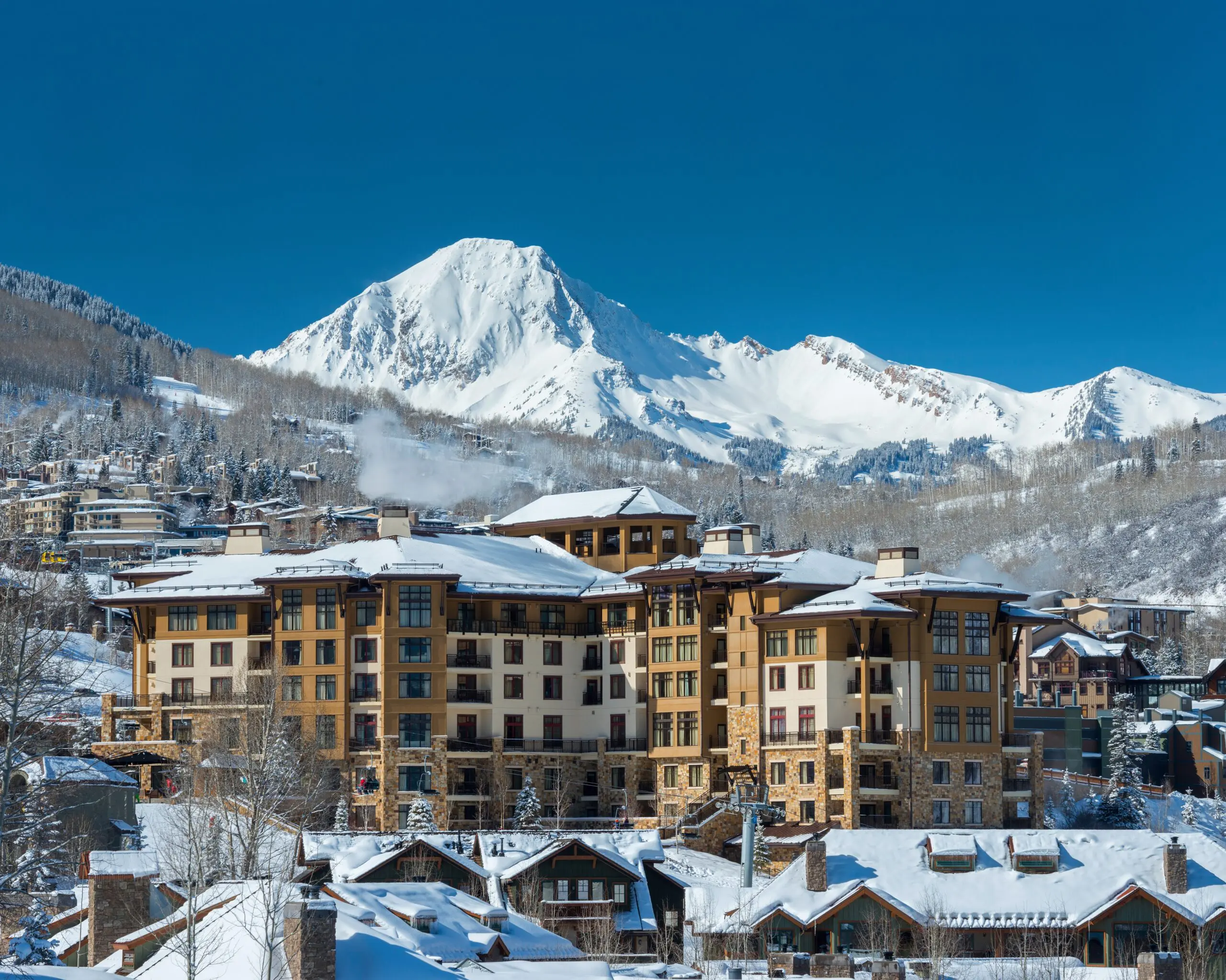 The Viceroy lodging in Snowmass Colorado. Beautiful mountain views