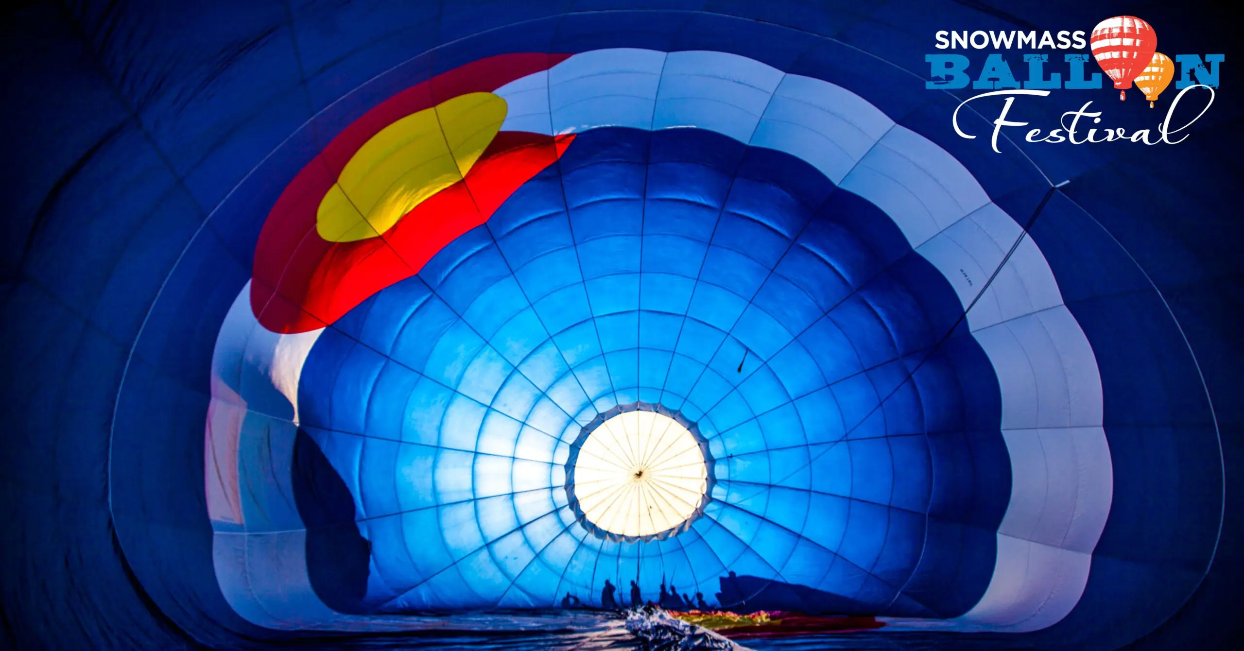 Hot air balloon on the ground ready to fly
