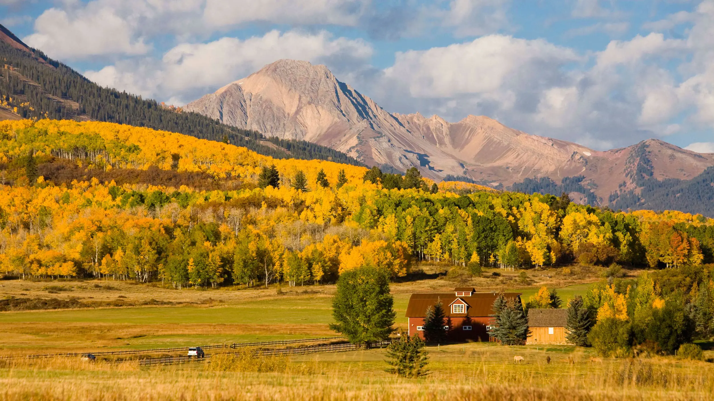 Fall view of Mt. Daly in Snowmass Village