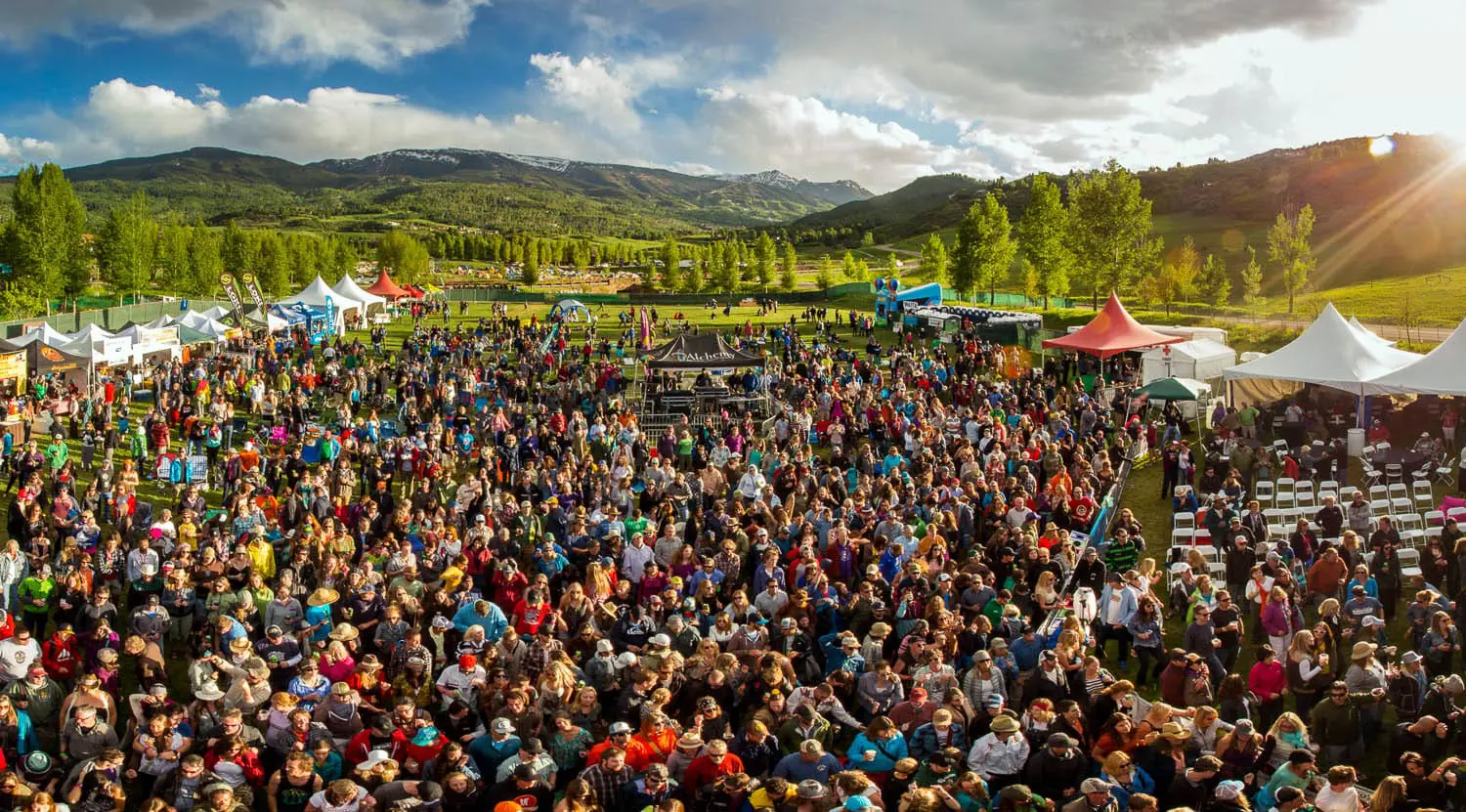 music festival at town park in snowmass