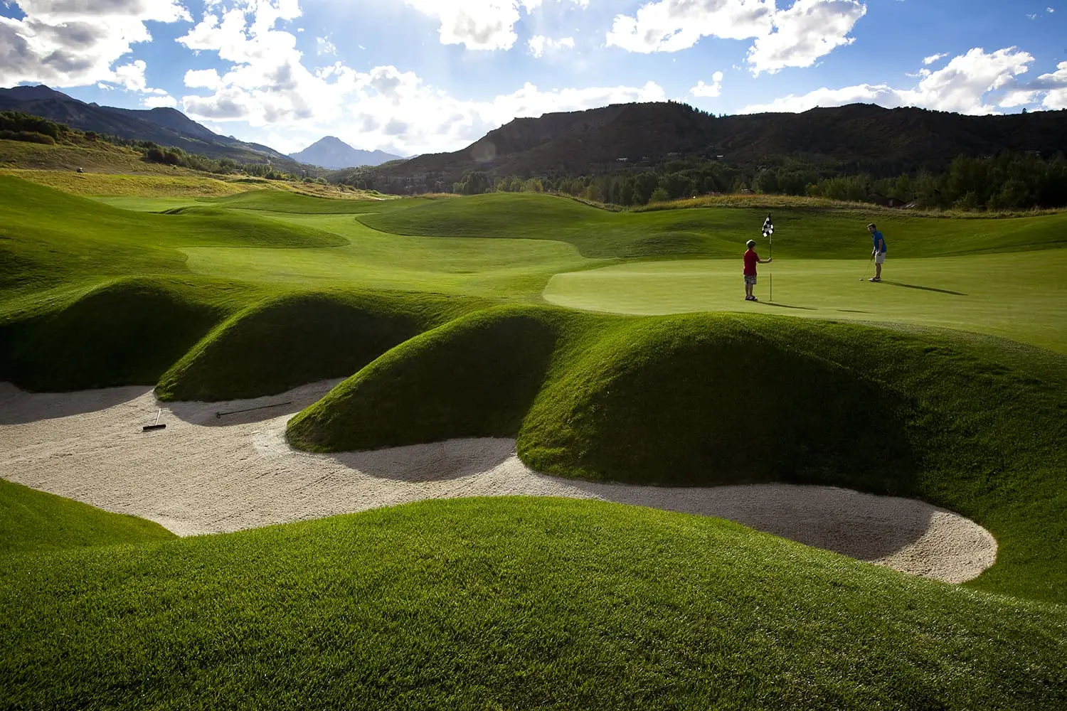 Golfing at Snowmass Club Golf Course