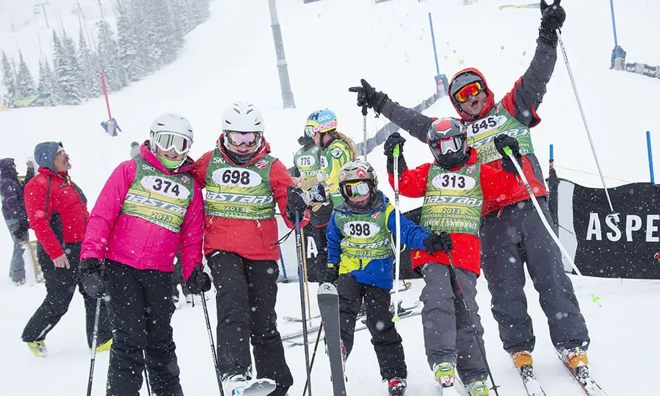 NASTAR Racers at Snowmass Ski Area