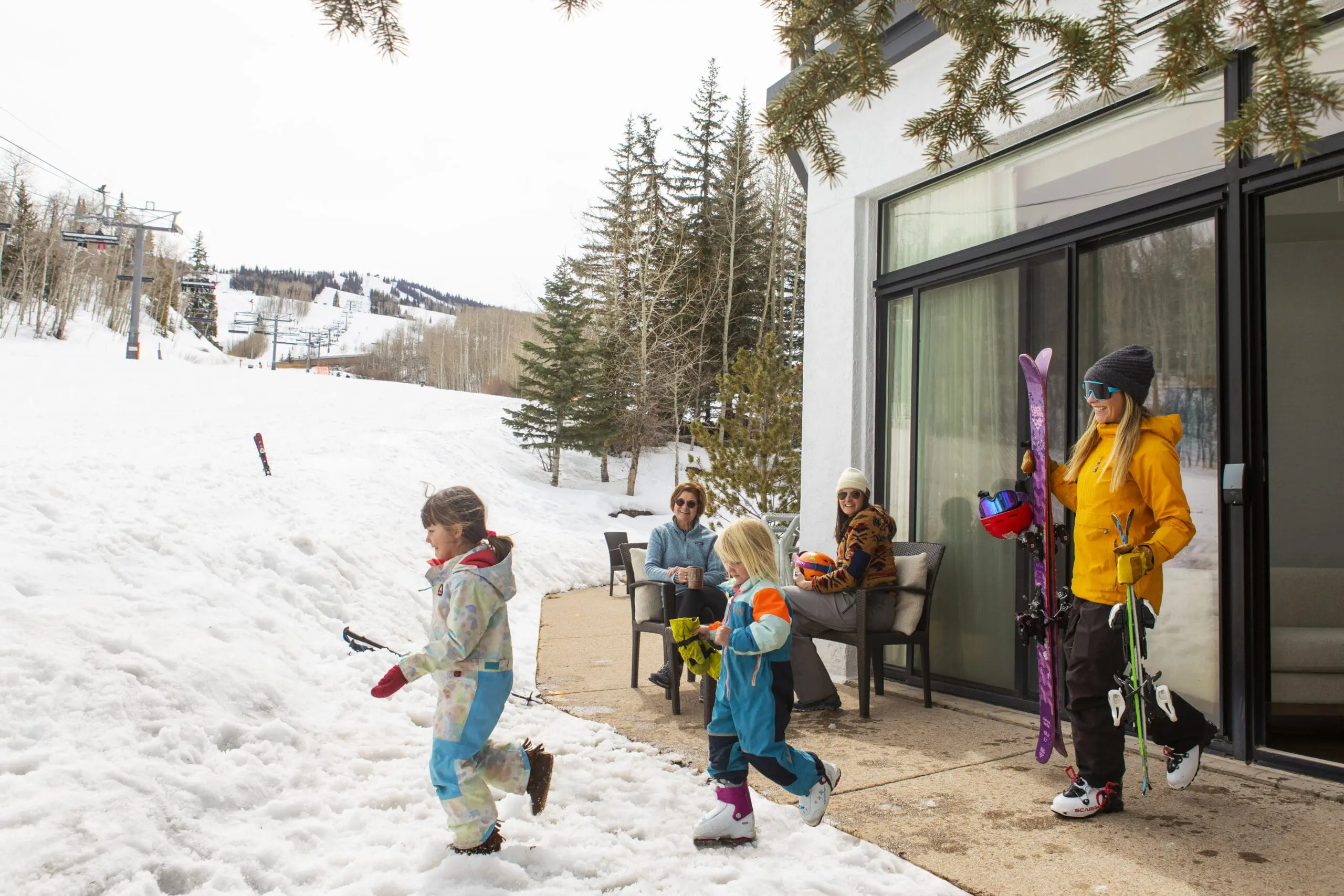 slopeside lodging snowmass village colorado winter activities and travel for family and kids