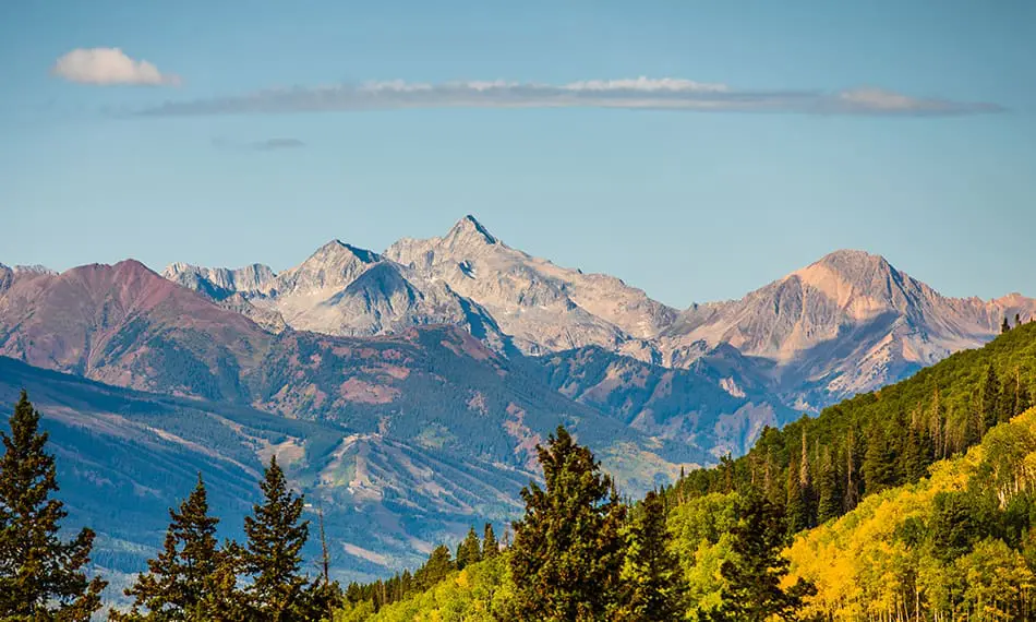 scenic summer landscape in Snowmass