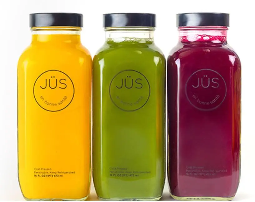 Three flavors of Jus juice
