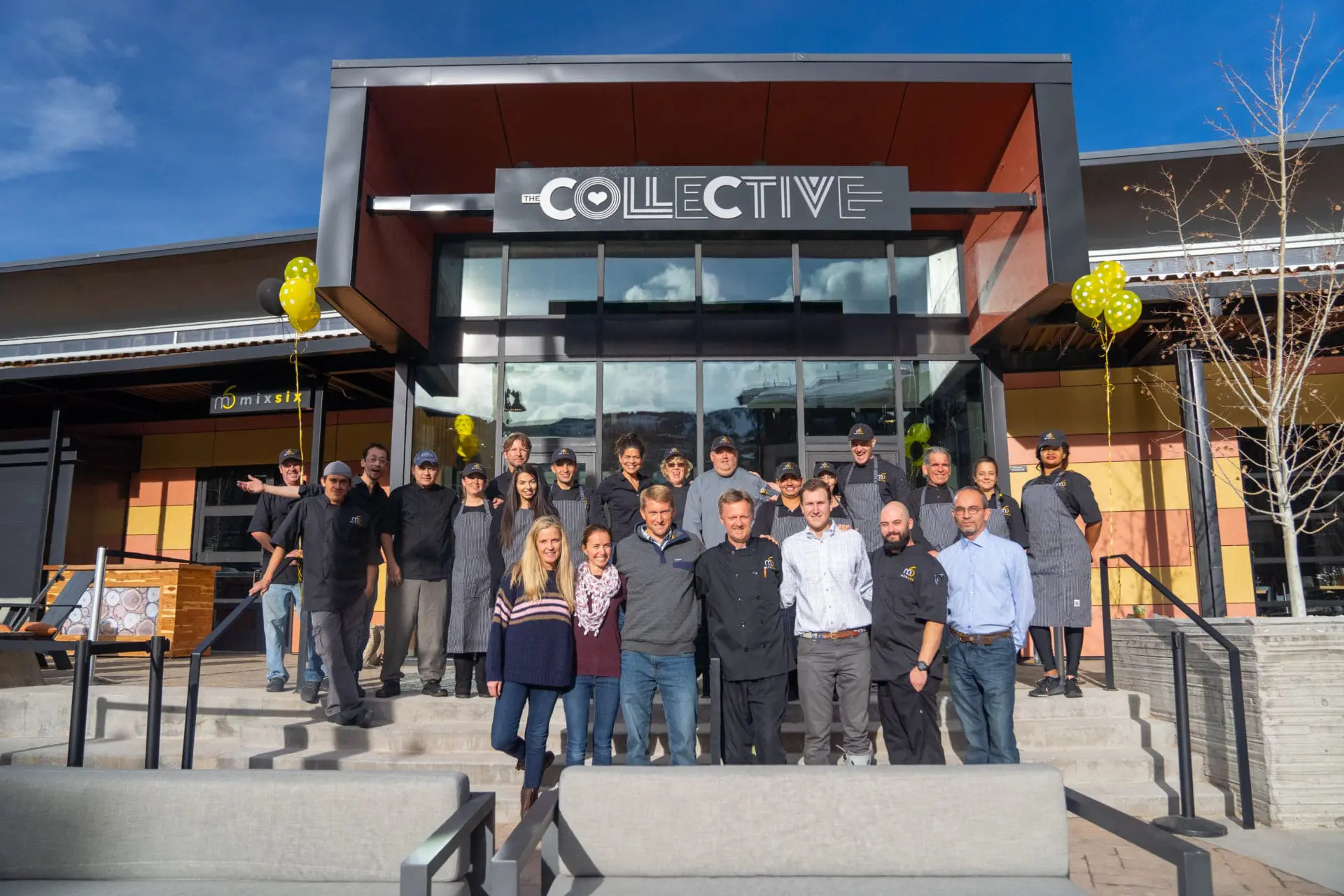 Exterior shot of The Collective