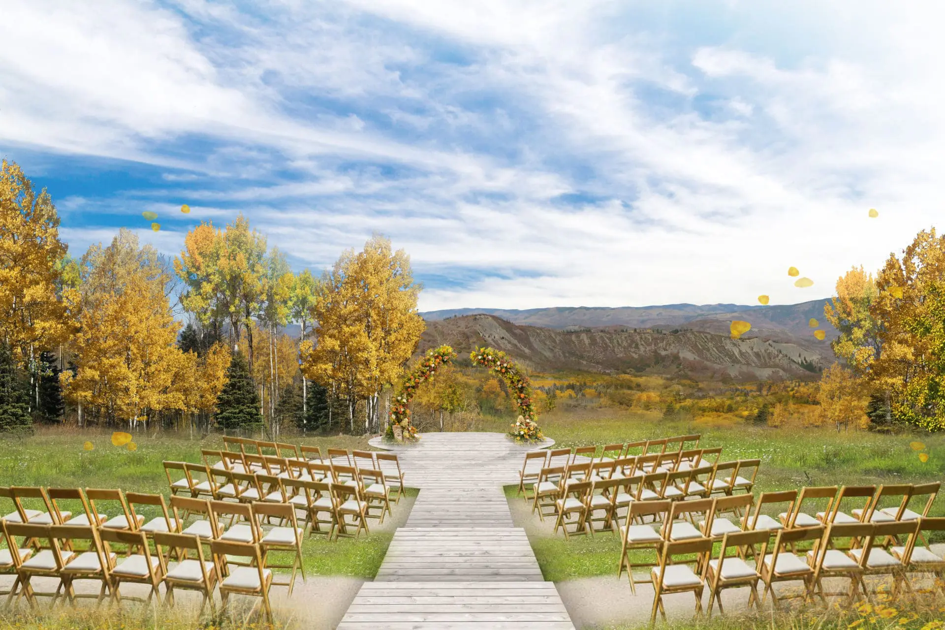 Outdoor wedding venue