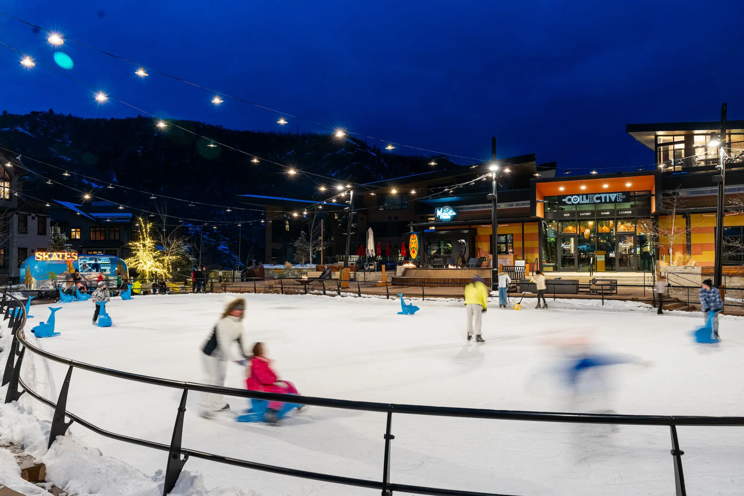ice skating Colorado family vacation idea