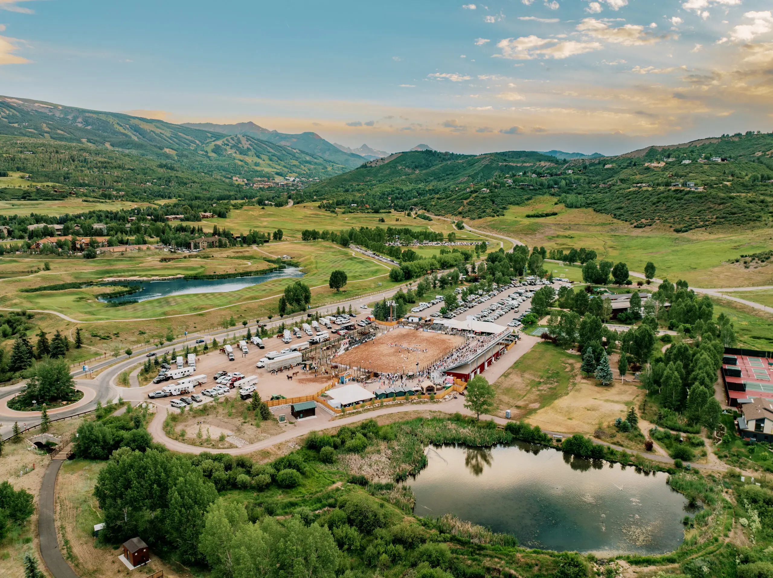 snowmass summer rodeo grounds aerial