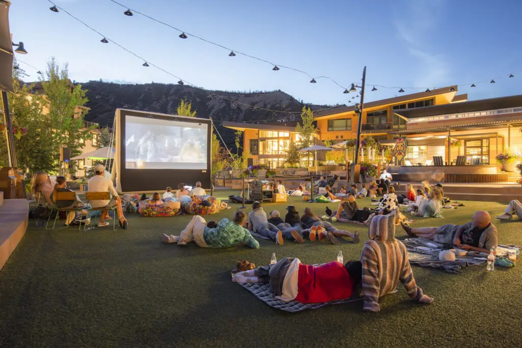movies under the stars summer attraction near Aspen Colorado