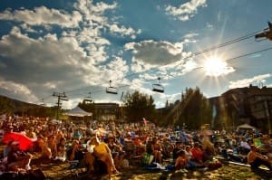 crowd outside concert