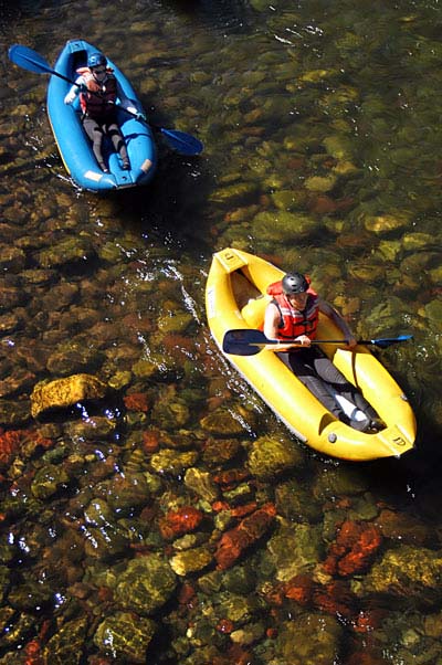 whitewater kayaking in ducky