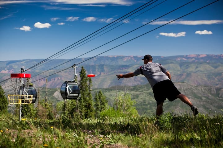 snowmass mountain resort free disk golf course
