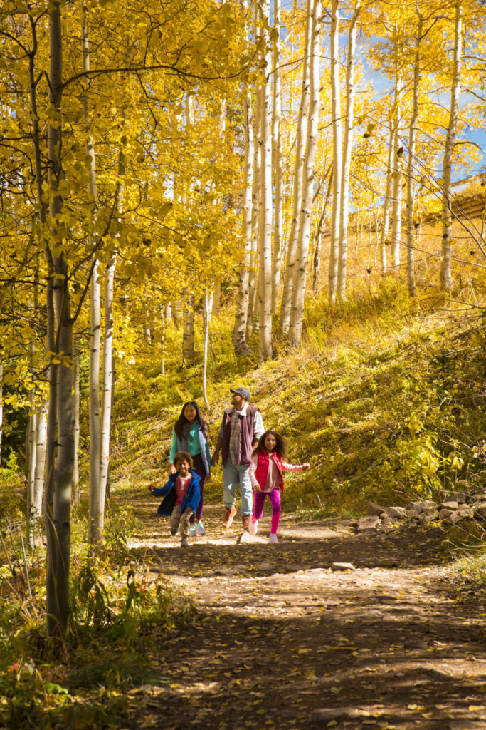 Fall hike outside at Snowmass