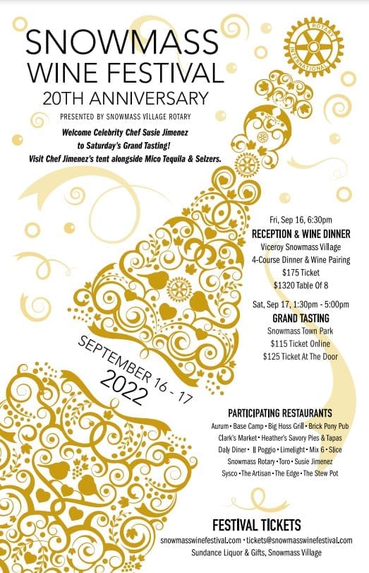 Events Snowmass Wine Festival